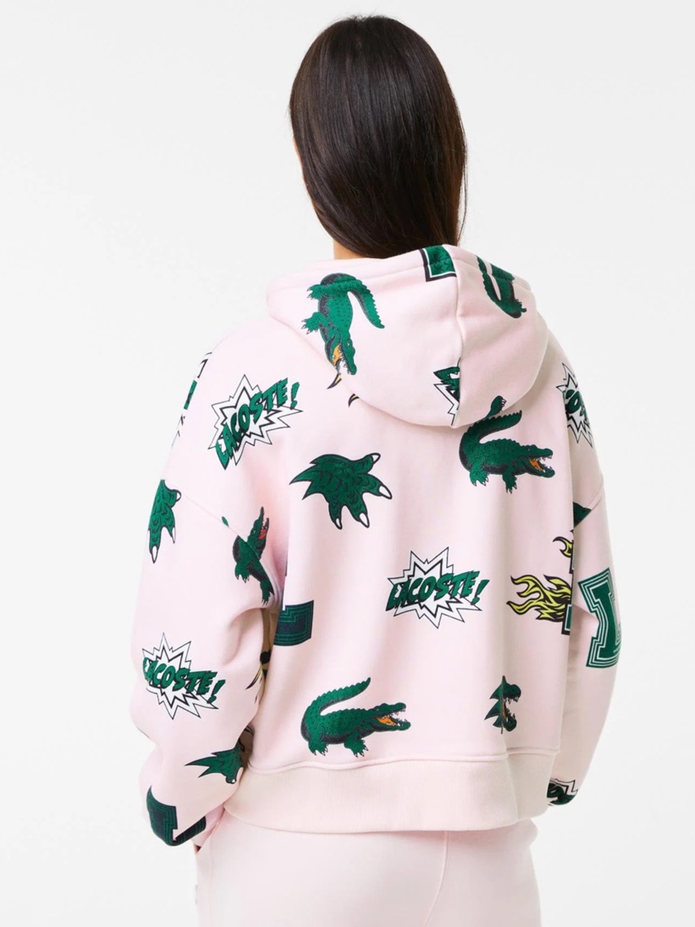 Women's Holiday Oversized Fit Hooded Fleece Sweatshirt - Picture 2 of 8